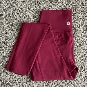 BuffBunny Dark Red Leggings with Pockets
